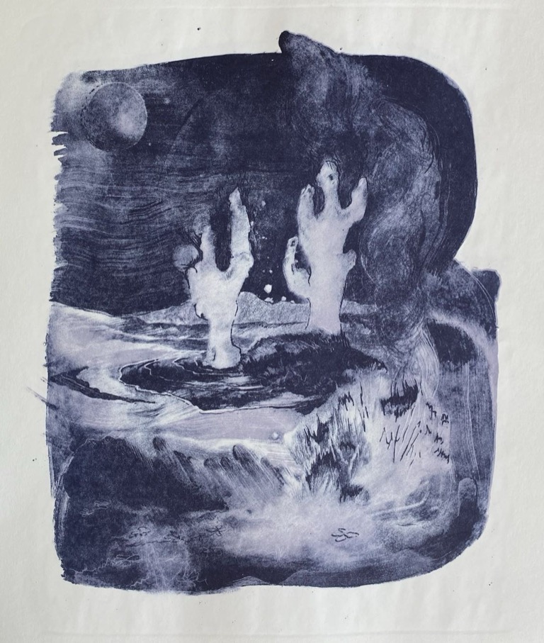 "untitled" 
Lithography, 40x30cm, 2025